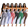 2023 Nuove donne Abiti alla moda Designer Summer Sexy Jeans Canotta stampata a righe Abito lungo con scollo a U