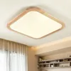 Lampade a sospensione Moderne plafoniere in legno a LED per soggiorno Foyer Lamparas De Techo Giappone Apparecchi di illuminazione Camera da letto Cucina