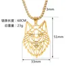 Pendentif Colliers Hommes En Acier Inoxydable Tête De Loup Collier Bold Edgy Punk Style Bijoux Pour Personnalité Expression Drop Delivery Penda Dhw6Z