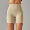 Designer Leggings Shorts Femmes Yoga Couleur Unie Court avec Double Face Mat Serré Taille Haute Élastique Exercice et Fitness