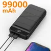 Бесплатный индивидуальный логотип 99000MAH Power Banks Mini Portable Fast Зарядка Внешнее зарядное устройство 99000 MAH для iPhone Baby Bank