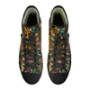 INSTANTARTS Tênis masculino vulcanizado Sapatos de lona cano alto Clássicos Sugar Skulls Design de marca Sapatos baixos masculinos com cadarço