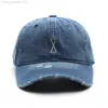 D T 2022 nouvelle mode déchiré Denim marque maître mystère personnage réglable rétro minimaliste Style extérieur voyage casquette de Baseball