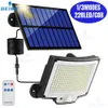 Gartendekorationen, 106/318 LEDs, superhelle Solar-Außenlampe, wasserdicht, 3 Modi, Bewegungssensor, menschliche Induktion, Solar-Gartenlicht, Hof, Garage, Licht 230609