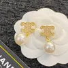 Nuova palla d'oro e pendente d'amore Orecchini a bottone con diamanti pieni da donna Orecchini placcati in oro 18 carati Gioielli di lusso XCT544