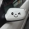 Nuovo 2 pezzi riflettente simpatico sorriso adesivo per auto adesivo per specchietto retrovisore cartone animato occhio sorridente faccia adesivo decalcomania per tutte le auto car styling