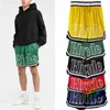 Shorts masculinos de malha Rhude vintage shorts masculinos femininos ss calças compridas com cordão