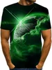 T-shirt unisexe pour hommes, imprimé graphique interstellaire, col rond, impression 3D, grande taille, décontracté, quotidien, manches courtes, vêtements, Vintage, nouveauté