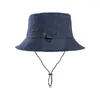 Bérets pare-soleil imperméable détachable chapeau corde Anti UV grande circonférence de la tête pêche alpinisme escalade fourniture