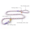 Dog Collars Leashes Ptype LeashDog 15m18m Strong Heavy Duty Adjustable Cotton Rope Leash Collar Braided for Small Medium Large Dogs Z0609