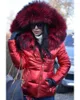 Casaco de inverno com gola de guaxinim artificial de pele feminina 2023 para mulheres e roupas de outono de alta qualidade parkas outwear casacos longos
