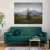 Natural Landscapes Canvas Art Tree by Caspar David Friedrich Painting Romantic Hand Painted Artwork for Living Room