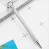 50Piece Ballpoint Pen Luxury Rhinestone Cute Wedding Rose Gold Metal Stationery School Office Supply High Quality Pens