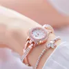 Wristwatches Diamond Women's Watch Fashion Waterproof Quartz Ladies Jewelry