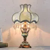 Tischlampen Europäische romantische Lampe Blütenblatt Prinzessin Desktop-Dekoration für Schlafzimmer Nacht Wohnzimmer Sofa Kaffee