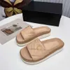 Sandalias de diseñador de alta calidad para mujer, zapatillas de tacón clásicas con canal de cuero, chanclas de lujo para mujer, CCity Plate-forme Z102