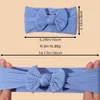 Haarschmuck 5 Teile/los Macaron Farbe Baby Nylon Bogen Stirnband Weiche Zopfmuster Bowknot Turban Headwrap Mädchen Kopfbedeckungen