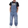 Men's Jeans Fashion Overalls Jumpsuits Men Casual Loose Baggy Streetwear Hiphop Harem Denim Trousers Pocket Cargo Pants Cllothing