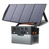 ALLPOWERS Tragbares Solarkraftwerk 700 W/1500 W Außengeneratoren 110/230 V Batterie-Backup mit mobilem 200-W-Solarpanel