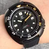 Zegarek na rękę 20atm tandorio 44 mm czarny PVD NH35A ruch Auto mechaniczny luksusowy męski zegarek szafir