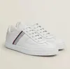 Designer Boomerang Sneaker Shoes for Men gummi Sole Casual Walking Low Top Calfskin Outdoor Trainers Comfort Discount Footwear EU38-45
