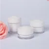 Contenitori vuoti per crema cosmetica in plastica bianca da 15 g 30 g 50 g, vasetto per campioni di trucco per il viso in vasetto per occhi piccoli, flaconi per la cura della pelle di alta qualità Sxqup