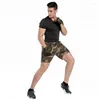 Men's Shorts 2023 Summer Camouflage Cotton Casual Mid-Waist Overalls Outdoor Loose Cargo
