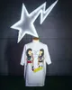 Uslp Nieuwe Stijl T-shirts voor Mannen en Vrouwen Mode Ontwerper Saint Michael Anime Ape Print Zomer Korte Mouw Amerikaanse Casual Losse Paar Populaire Katoen