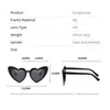 Sunglasses Fashion Heart Shaped For Women Men Retro Pink Gradient Lens Love Party Sun Glasses Candy Color Outdoor Eyewear