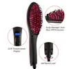 Hair Straighteners Electric Hair Straightening Brush 230°C Heat Hair Straightener Professional Ceramic Hair Styling Massager Tools Heating Comb 230609