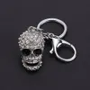 Keychains europeiska och amerikansk stil Skull Nyckelring Big Crystal Purse Bag Ornament Car Key Accessories Men Women Fashion Pendant231s