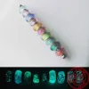 Argent sterling 925 pour breloques pandora perles authentiques bracelets perles perle de verre de murano coloré phosphorescent