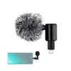 Mikrofony 3 5 mm mini mikrofon trwałość kompatybilności mobilnej obrotu audio Redukcja szumów Home Electronics Type-C PU616B