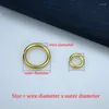 Hooks 20Pcs Solid Brass Open O Ring Seam Round Jump Garments Shoes Leather Jewelry Repair Connectors 9mm 10mm 12mm