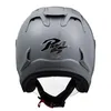 Casques de moto 4 SZ Ciment Gris Demi Casque Femmes Et Hommes Casco Casque Saison D'été Sécurité Simple Len