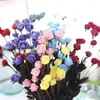 Decorative Flowers 15 Heads Rose PEScrapbooking Mini Artificial Flower Bouquet For Wedding Craft Decoration DIY Wreath