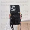 Designer-Crossbody-Karten-Geldbörsen-Handyhüllen für iPhone 15 15Pro 14 13 12 11 Pro Max 14promax 13promax 14pro 13pro 12pro X XR XS Luxus-Handtaschen-P-Hülle mit Lanyard