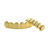 الهيب هوب أسنان الأسنان شجيرة أسنان الزركون الأسنان الأنياب الشواية الذهبية الأسنان مجموعة أزياء المجوهرات عالية الجودة ستة 6 عثرة أعلى الأسنان 6