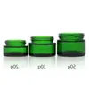 Groene Glazen Pot Cosmetische Lippenbalsem Crème Potten Ronde Glazen Reageerbuis met innerlijke PP Liners 20g 30g 50g Cosmetische Pot Sgkwb
