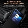 Carbon Fiber Plastic Cases For Motorola Razr 40 Ultra Razr 4 Plus Case Hard Folding Shell Protection Cover