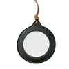 Pendant Necklaces R2LE Vintage Leather Strap Necklace Handheld Mini Magnifying Glass With Magnifier Home Decoration