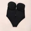 Kadın şekillendiricileri görünmez sütyen shapewear düşük kesim kayış kadınlar sorunsuz iç çamaşırı onesie tam vücut sırtsız gelinlik