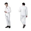 Erkekler 2023 Klasik Erkekler Takım Yüksek kaliteli beyaz smokin iş tarzı kostümler Blazer için düğün