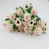 Decorative Flowers Silk Hydrangea Simulation Flower Pink Wedding Small Bouquet Fake Christmas Party DIY Decoration Ornaments