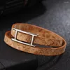 Strand Kirykle Multilayer Leather Bracelets For Women Trendy Design Charm Double Wrap Bangles Girl Simple Fashion Accessories Gift