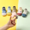 First Walkers Kruleepo Baby-Mädchen-Kinder-Jungen-Baumwollstoff-Schuhe, geborenes Kleinkind, zu Hause, Bodensocken, lässige Freizeit-Turnschuhe