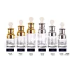 Clear Glass Essential Oil Perfume Bottles Liquid Reagent Pipette Bottles Eye Dropper Aromatherapy Plated Gold Silver Cap 20-30-50ml Who Gnts