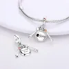 925 Sterling Silver för Pandora Charms Autentic Bead Pendant Women Armelets Bead New Gle Cream Pet Paw Kitchen Plate Scoop Silver Color Dangle