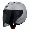 Casques de moto 4 SZ Ciment Gris Demi Casque Femmes Et Hommes Casco Casque Saison D'été Sécurité Simple Len