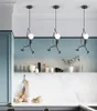 Pendant Lamps Creative Long Hang Lamp Nordic Restaurant Bar Lights Three-head Dining Table Art Study Office Decor Chandelier